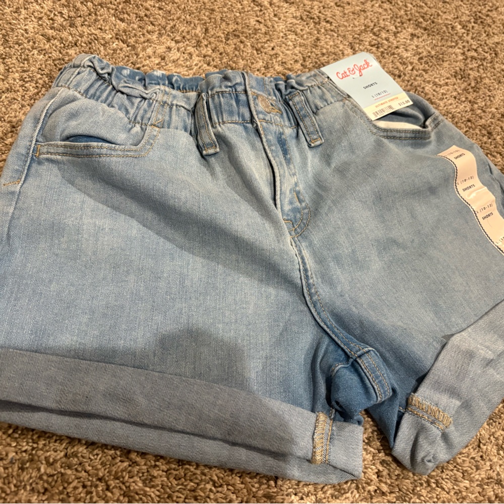 Cat & Jack Denim Blue Kids Shorts